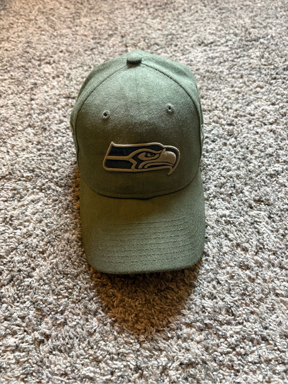 Seattle Seahawks Olive Green Baseball Cap